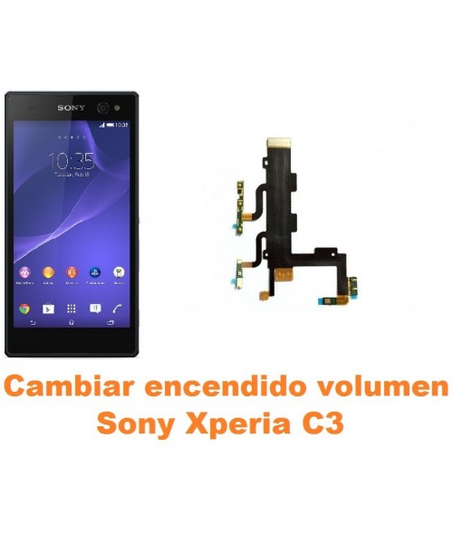 Cambiar encendido y volumen Sony Xperia C3