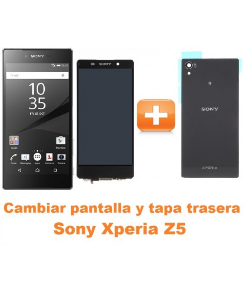 Cambiar pantalla completa y tapa trasera Sony Xperia Z5