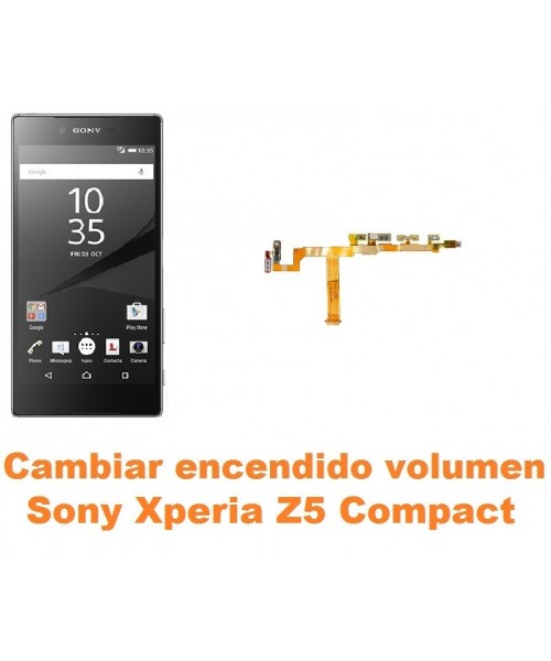 Cambiar encendido y volumen Sony Xperia Z5 Compact