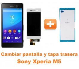 Cambiar pantalla completa y tapa trasera Sony Xperia M5