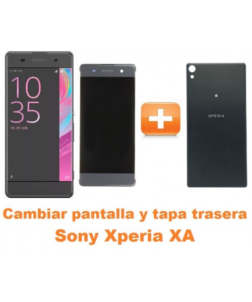 Cambiar pantalla completa y tapa trasera Sony Xperia XA