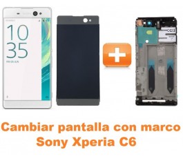 Cambiar pantalla completa con marco Sony Xperia C6