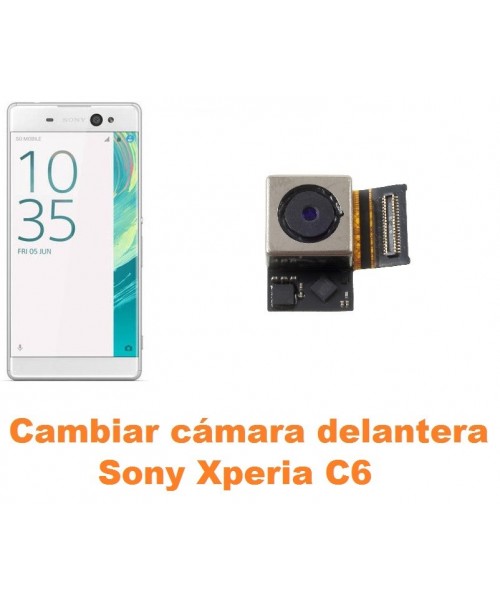 Cambiar cámara delantera Sony Xperia C6