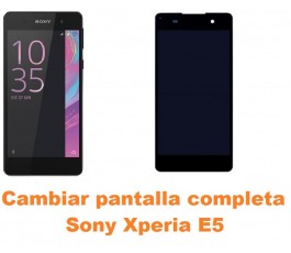 Cambiar pantalla completa Sony Xperia E5