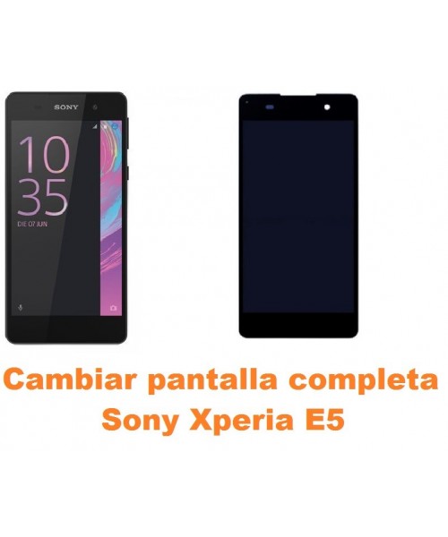 Cambiar pantalla completa Sony Xperia E5