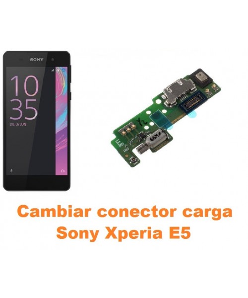 Cambiar conector carga Sony Xperia E5