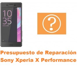 Presupuesto de reparación Sony Xperia X Performance