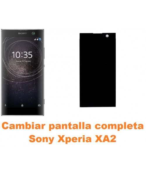 Cambiar pantalla completa Sony Xperia XA2
