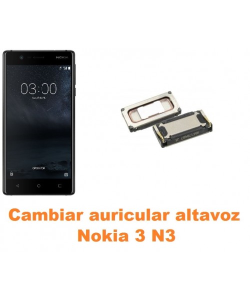 Cambiar auricular altavoz Nokia 3 N3