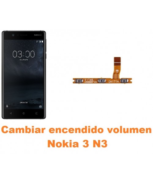 Cambiar encendido y volumen Nokia 3 N3