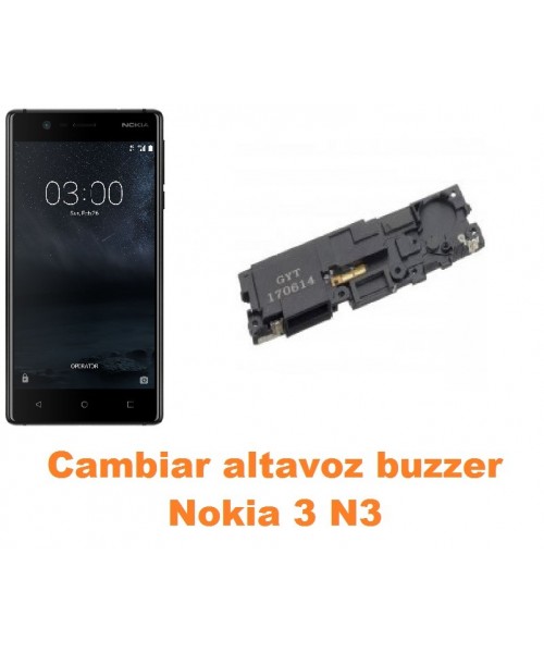 Cambiar altavoz buzzer Nokia 3 N3