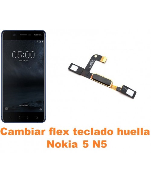 Cambiar flex teclado home Nokia 5 N5