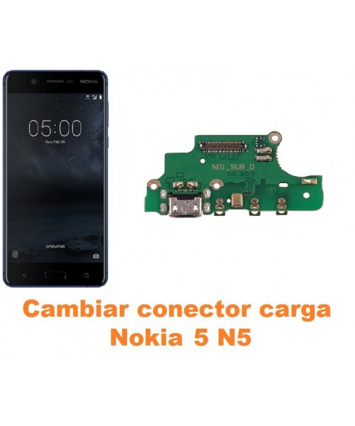 Cambiar conector carga Nokia 5 N5