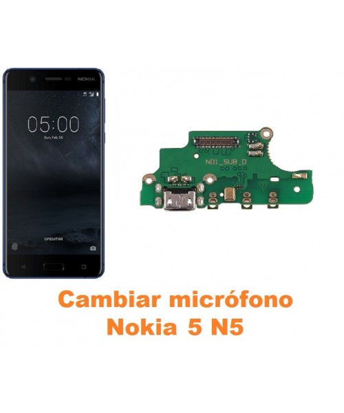 Cambiar micrófono Nokia 5 N5