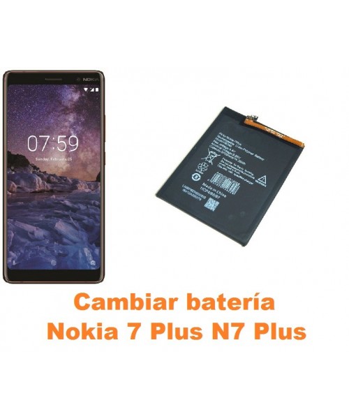 Cambiar batería Nokia 7 Plus N7 Plus