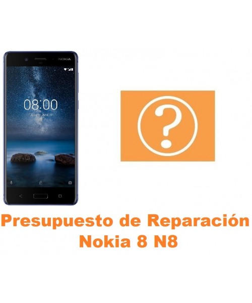 Presupuesto de reparación Nokia 8 N8