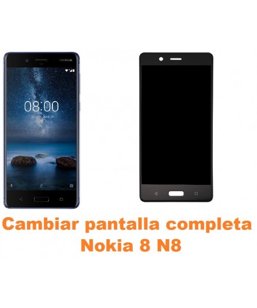Cambiar pantalla completa Nokia 8 N8
