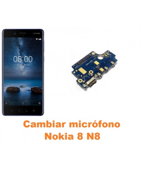Cambiar micrófono Nokia 8 N8