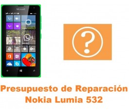 Presupuesto de reparación Nokia Lumia 532