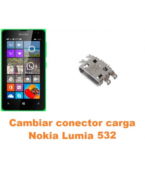 Cambiar conector carga Nokia Lumia 532