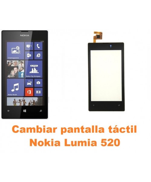 Cambiar Pantalla Tactil (cristal) Nokia Lumia 520 - Imagen 1