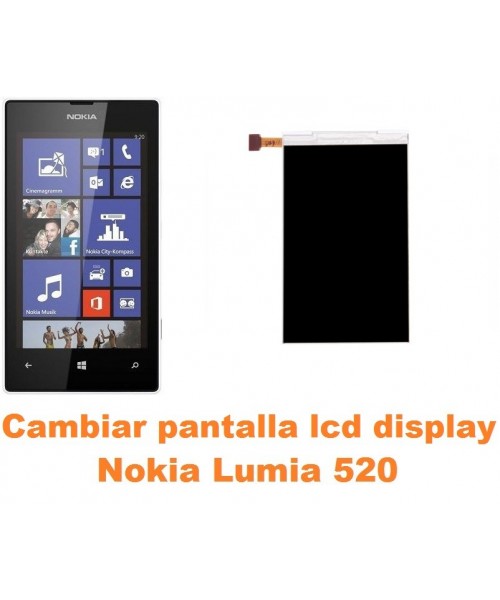 Cambiar Pantalla LCD (display) Nokia Lumia 520 - Imagen 1