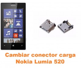 Cambiar conector carga Nokia Lumia 520