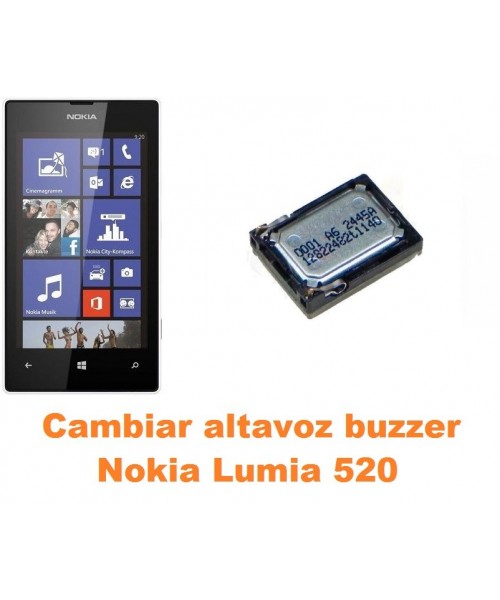 Cambiar altavoz buzzer Nokia Lumia 520