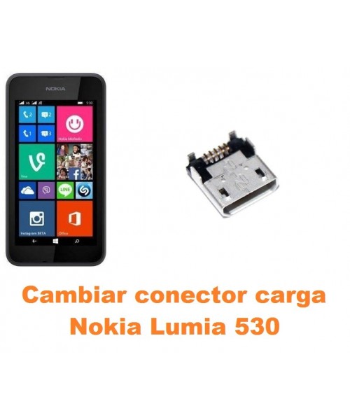 Cambiar conector carga Nokia Lumia 530