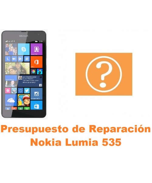 Presupuesto de reparación Nokia Lumia 535