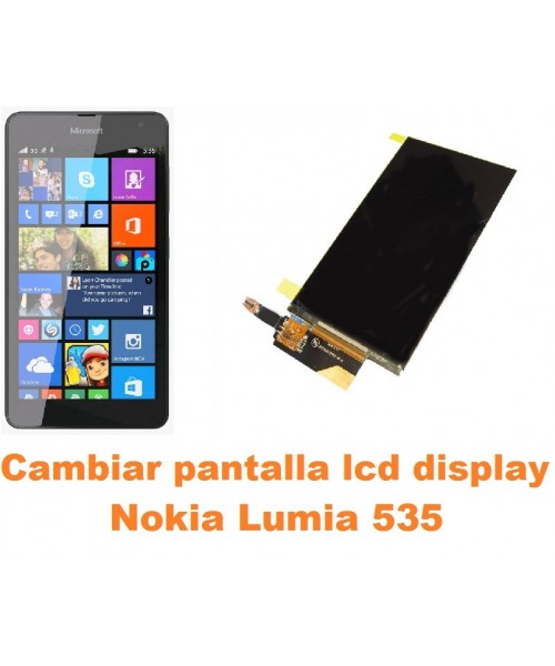 Cambiar pantalla lcd display Nokia Lumia 535