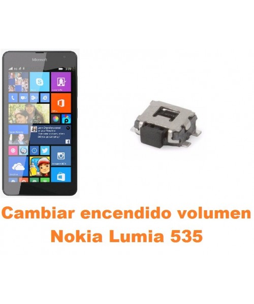 Cambiar encendido y volumen Nokia Lumia 535