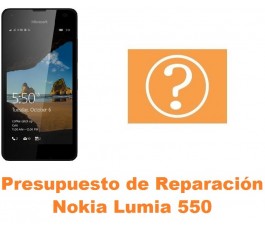 Presupuesto de reparación Nokia Lumia 550