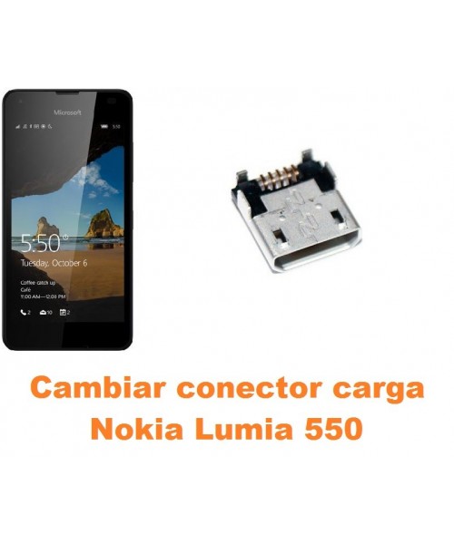 Cambiar conector carga Nokia Lumia 550