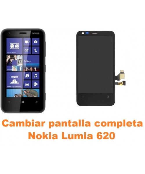 Cambiar pantalla completa Nokia Lumia 620