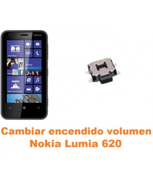 Cambiar encendido y volumen Nokia Lumia 620