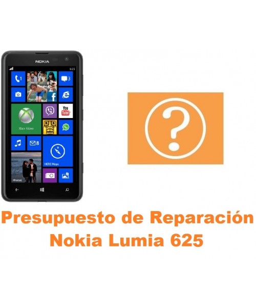Presupuesto de reparación Nokia Lumia 625