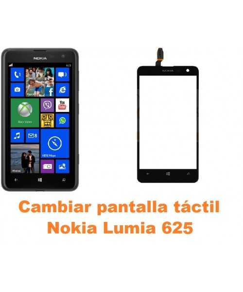Cambiar pantalla táctil cristal Nokia Lumia 625