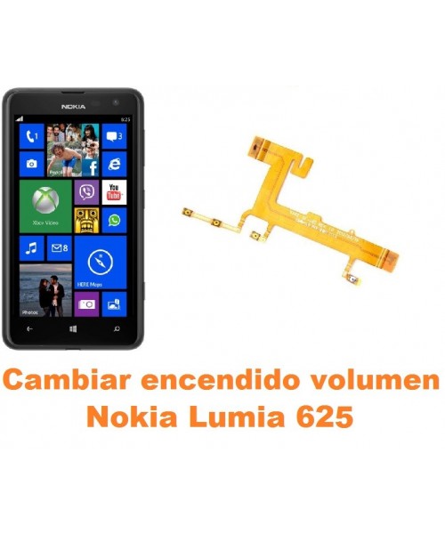 Cambiar encendido y volumen Nokia Lumia 625