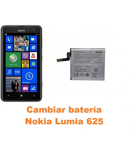Cambiar batería Nokia Lumia 625