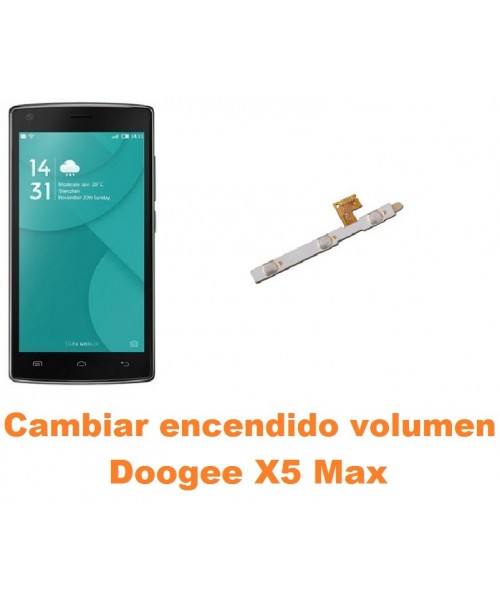 Cambiar encendido y volumen Doogee X5 Max