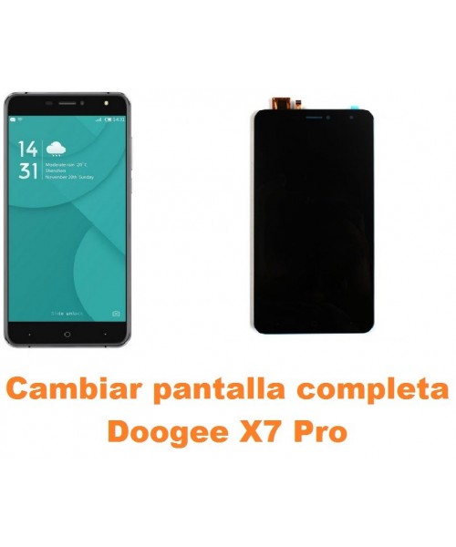 Cambiar pantalla completa Doogee X7 Pro