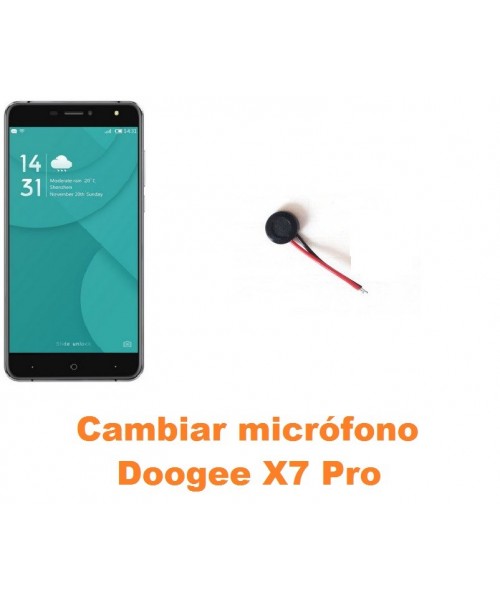 Cambiar micrófono Doogee X7 Pro