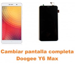 Cambiar pantalla completa Doogee Y6 Max