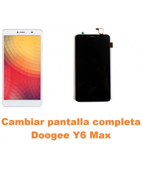 Cambiar pantalla completa Doogee Y6 Max