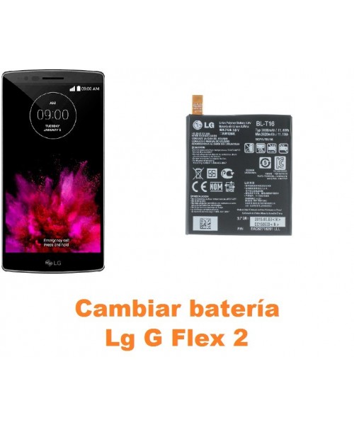 Cambiar batería Lg Optimus G Flex 2 H955