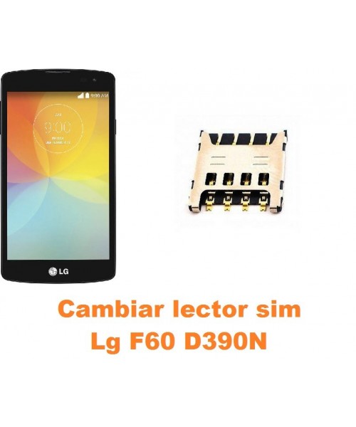 Cambiar lector sim Lg F60 D390N