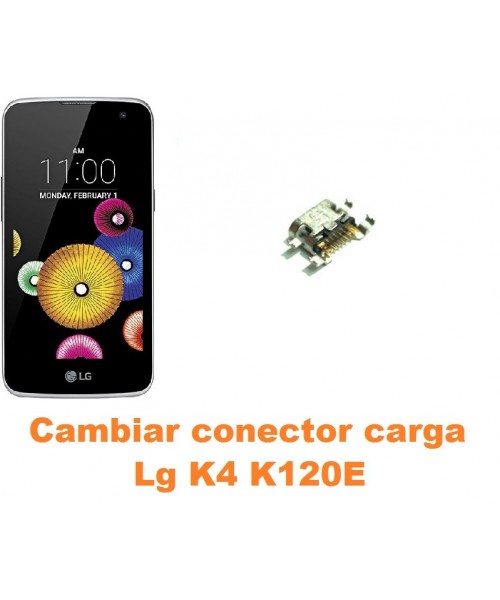 Cambiar conector carga Lg K4 K120E