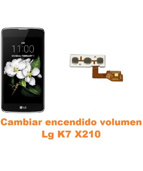 Cambiar encendido y volumen Lg K7 X210