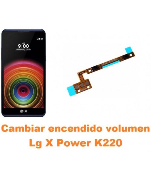 Cambiar encendido y volumen Lg X Power K220